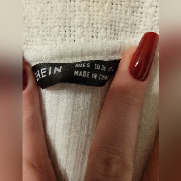 SHEIN WHITE BODYSUIT SMALL - Picture 2 of 5